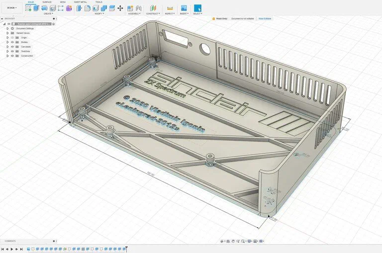 Проект корпуса для «Ленинграда» в Fusion 360