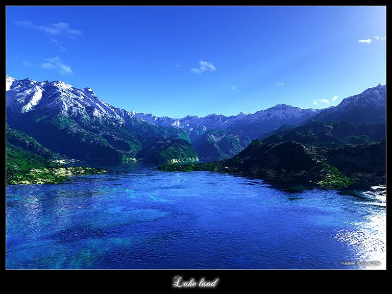 terragen_lake_land