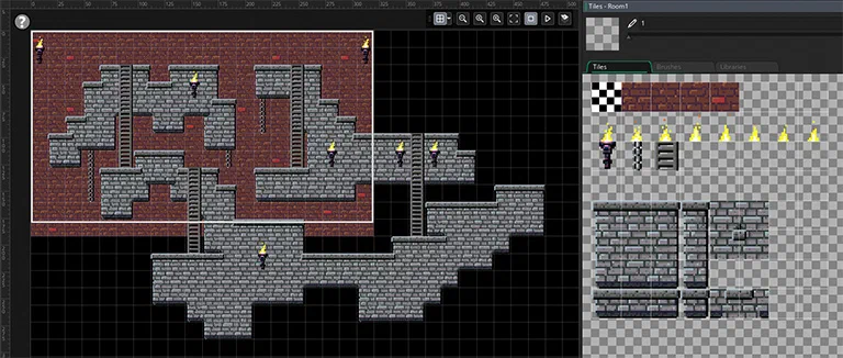 Подземелье: карта в GMS2