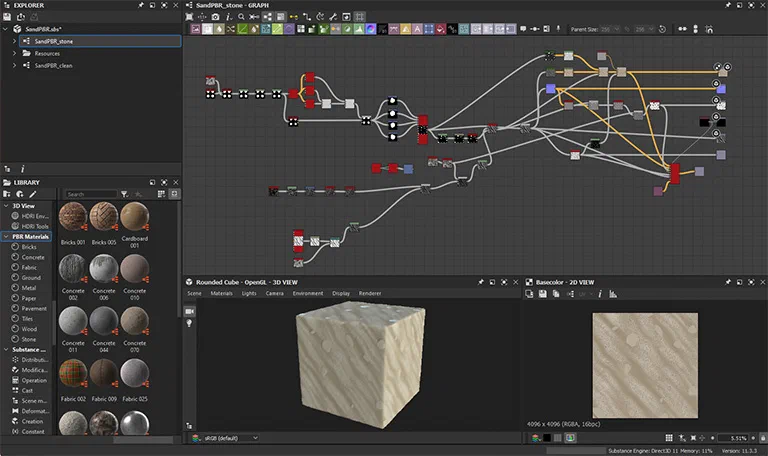 Тайл песка в Substance 3D Designer