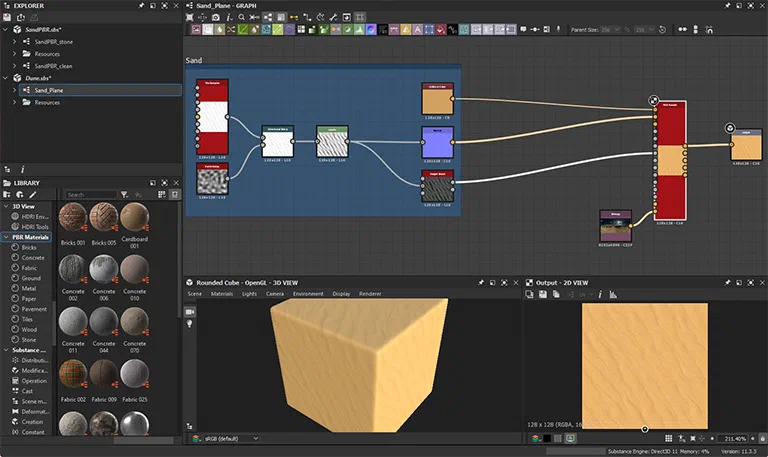 Тайл песка в Substance 3D Designer